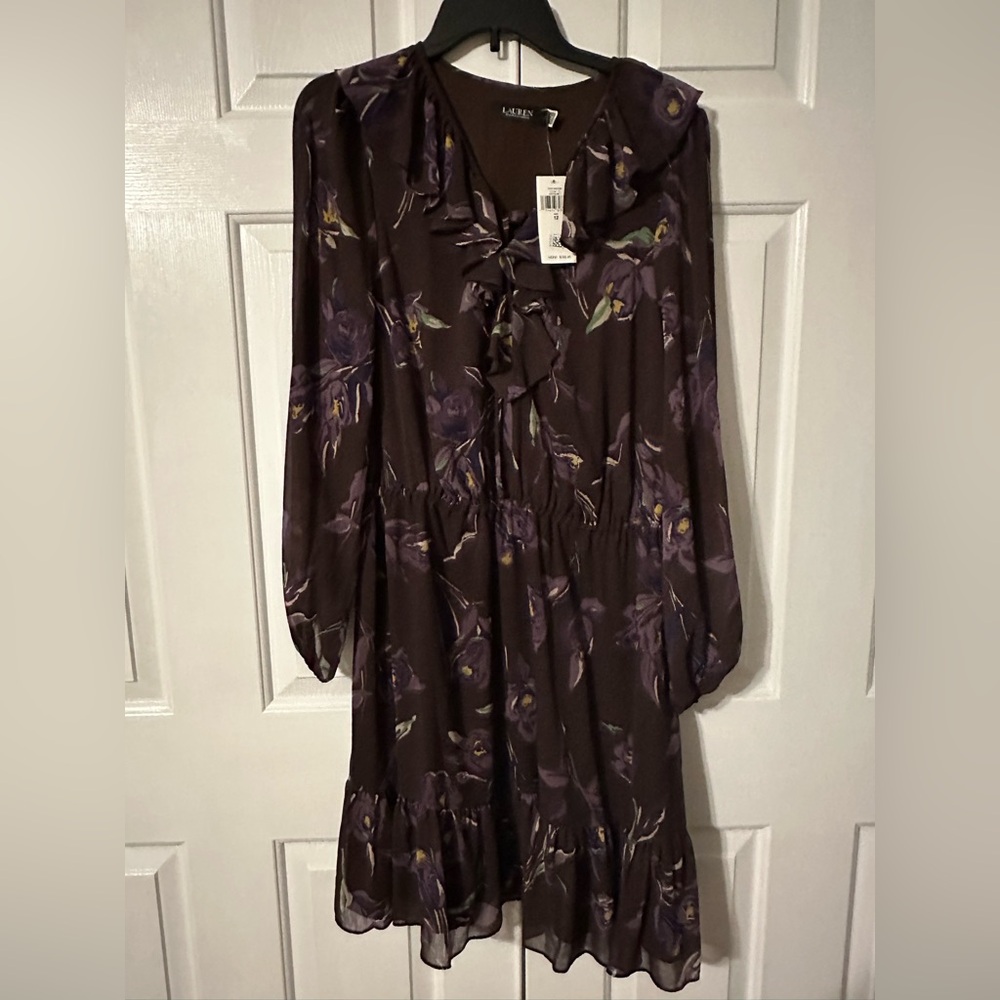 Ralph Lauren Ruched A-Line dress